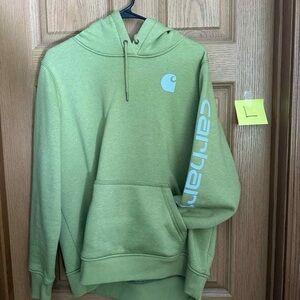 Carhartt Olive Hoodie with Logo